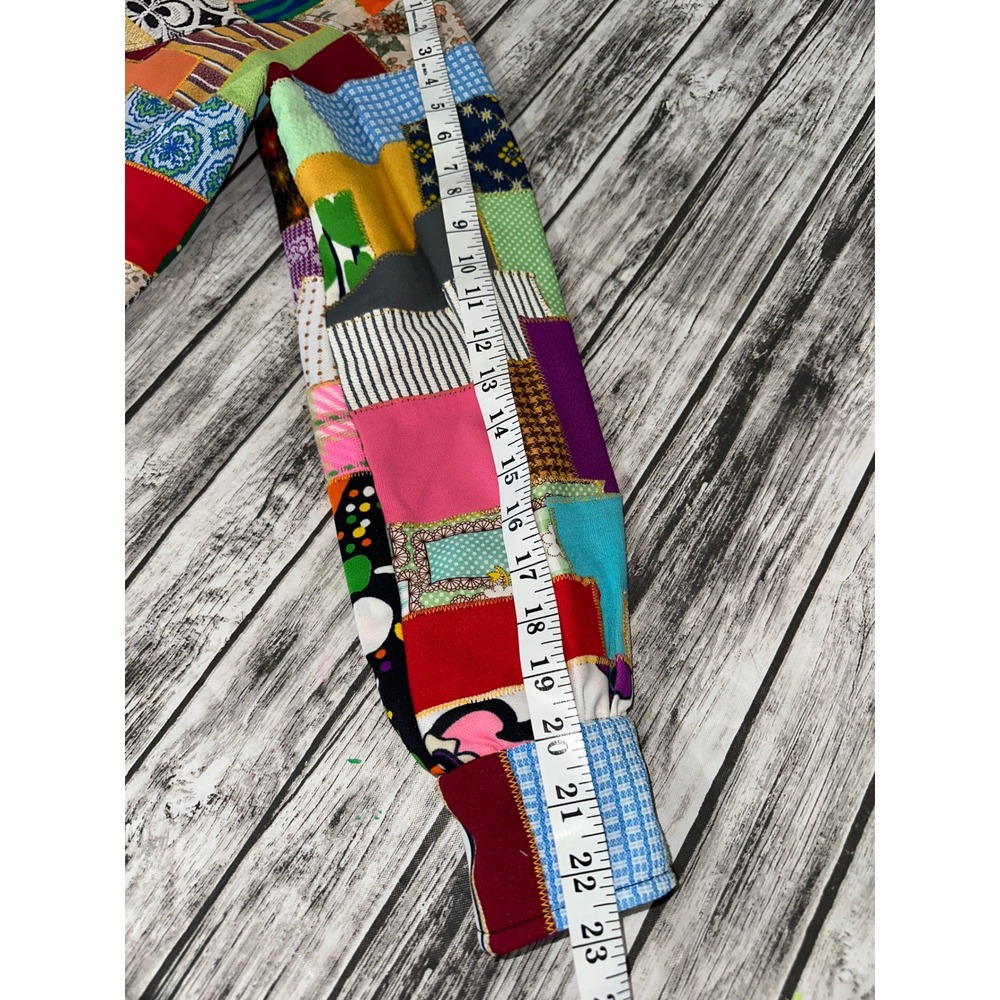 Crazy Quilt 70's Patchwork Pieced Jacket - image 6